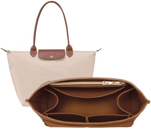 OPPOSHE Purse Organizer Insert for Longchamp Le Pliage, Premium Felt Long Champ by OPPOSHE