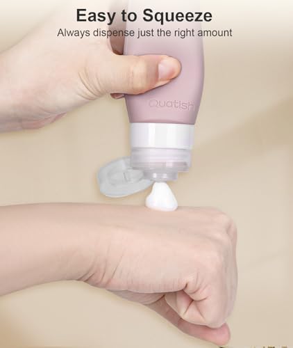 Quatish Travel Bottles for Toiletries 6 Pack, Original Patented Leakproof 3 oz - Image 3