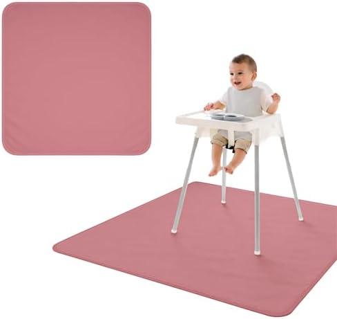 BapronBaby Minimalist Blush Waterproof Splash Mat Catch All Floor Cover by BapronBaby