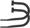 Curtain Holders, 2 Pack Matte Black Decorative Curtain Holdbacks by Kemmie