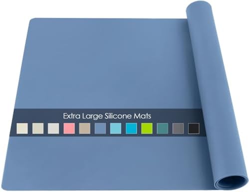 Extra Large Silicone Craft Mat for Kids, Large Silicone Sheet for Crafts by QPIXDIGITAL