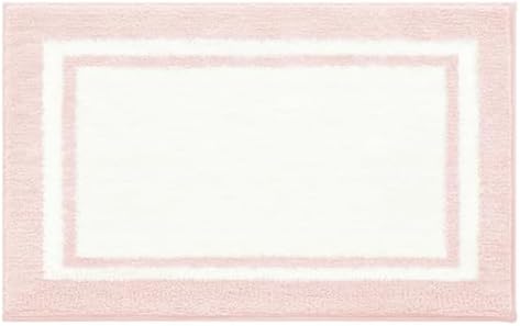 GRANNY SAYS Pink Bathroom Rug, Cute Bath Mat by GRANNYSAYS