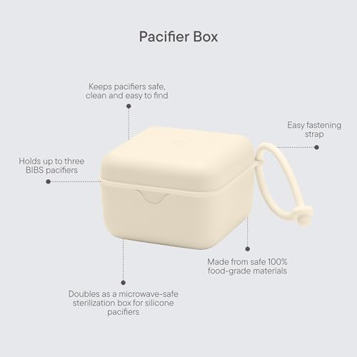 BIBS Pacifier Box with Loop for Storing & Carrying Soothers | 100% BPA Free - Image 3