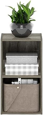Furinno PASIR Book Shelf, 2-Tier Modern Bookshelf, Open Shelves Bookcase 9 x 12 - Image 5