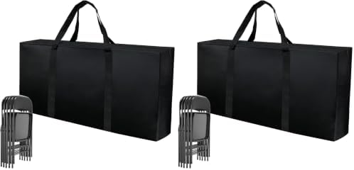 Folding Chair Storage Bag Heavy Duty Large 40.5" L x 12.5" W x 20" H Plastic by Unknown