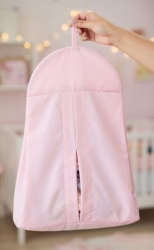 Light Pink Hanging Baby Diaper Caddy Organizer - Image 4