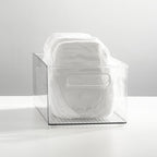 mDesign Plastic Deep Bin Organizer Caddy Container w/ Handles - Image 2