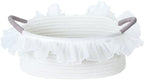 White Cotton Rope Gift Basket by YimisDream