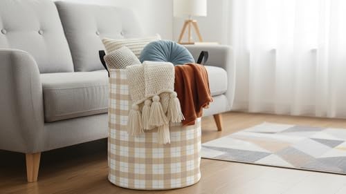 CLOCOR Large Laundry Basket, Waterproof Fabric Storage Container, Room Decor - Image 4