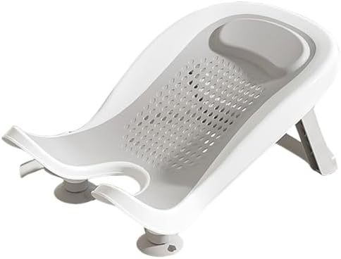 Infant Bath Basin Strong Suction Foldable Quick Drying Bath Rack Ergonomic by Unknown