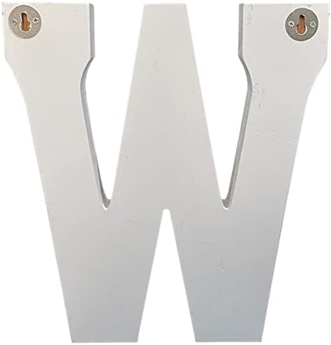 Distressed White Wash Alphabet Wall Art Free Standing Monogram Letter - Image 4