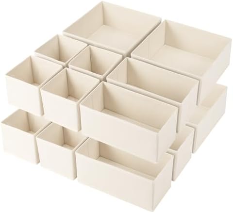 Criusia Drawer Organizer Clothes, 16 Pack Underwear Drawer Organizers, Foldable by Criusia