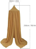 Cotton Kids Bed Canopy, Nursery Room Baby Crib Hanging Curtain Mosquito Net - Image 6