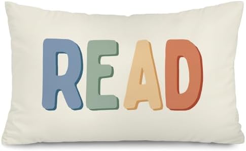 Boho Colorful Read 12x20 Pillow Cover by Unknown