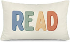 Boho Colorful Read 12x20 Pillow Cover by Unknown