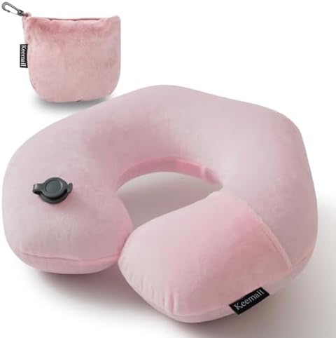 Keemall Inflatable Travel Neck Pillow by Keemall