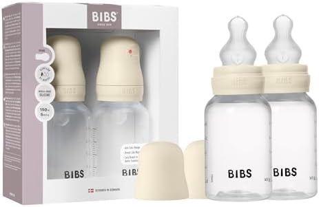 BIBS Plastic Baby Bottle, 150 ml, Silicone Nipple by BIBS