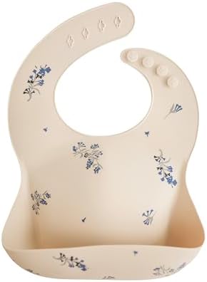 mushie Silicone Baby Bib | Adjustable Fit Waterproof Bibs by mushie