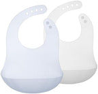 Olababy Fold N Go Silicone Baby Bib w/Travel Case, Waterproof by Olababy