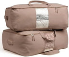 Soft Canvas Storage Bags with Zipper. Thick Breathable by VeraMia