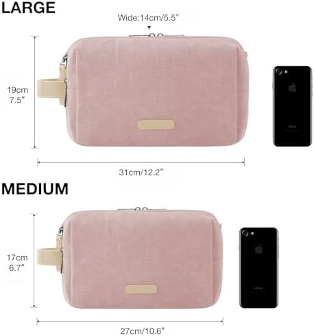 BAGSMART Toiletry Bag for Women, Cosmetic Makeup Bag Organizer, Travel Bag for - Image 6