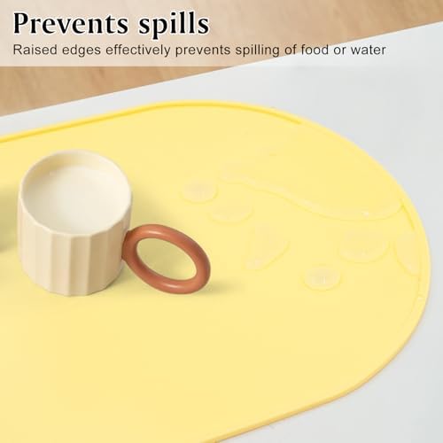 Silicone Placemat Set of 4, Heat Resistant Placemats - Image 5