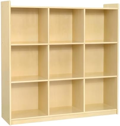 OOOK 9-Cube Storage Organizer, Wooden Storage Cabinet Display Shelf Large by OOOK