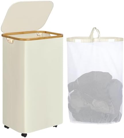 IEGrow Laundry Basket with Wheels 110L Clothes Hamper by iEGrow