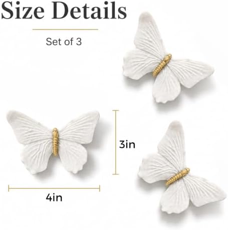 GUSFREUD 3D Butterfly Wall Decor Set – Resin Wall Decor - Image 3