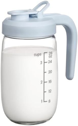 Breast Milk Pitcher 32 OZ, Heat & Cold Resistant, Sudden Temperature Safe by POIKSHARK