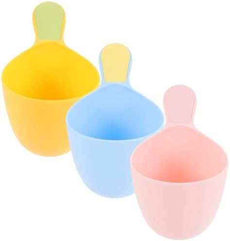 3-pack Plastic Water Ladle 7.08 X 4.13 X 3.93 in Water Scoop Cups by OKUMEYR