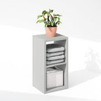Furinno Cubic Extra Thick 2-Cube Closet Organizers and Storage, Light Grey - Image 5