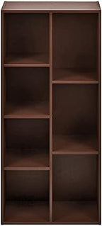 Amazon Basics 7 Cube Storage Organizer Bookcase, Sturdy Shelves, Book Shelf - Image 4