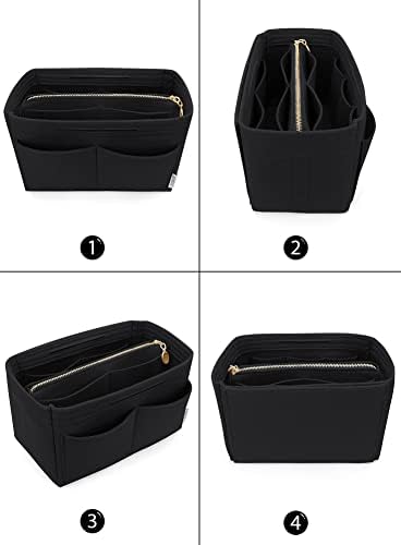 LEXSION Felt Purse Organizer Insert, Tote Bag Shaper Dividers - Image 3