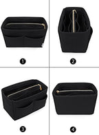 LEXSION Felt Purse Organizer Insert, Tote Bag Shaper Dividers - Image 3