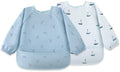 Susurration Baby Long Sleeve Bib Waterproof Sleeved Bib Smock by Susurration