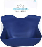 Three Little Tots Modern Silicone Baby Bib – Adjustable Fit Waterproof Catch - Image 3
