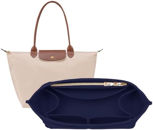 OPPOSHE Purse Organizer Insert for Longchamp Le Pliage, Premium Felt Long Champ by OPPOSHE