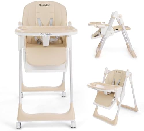 Cochildor 3-in-1 Baby High Chair, Foldable High Chair by Cochildor