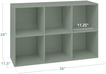 Best Choice Products Kids Bookcase 6-Cube Storage Organizer, 11in Shelf Opening - Image 2