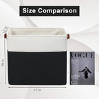 Bagnizer Large Fabric Storage Baskets | 50L Storage Bins, Decorative Linen - Image 3