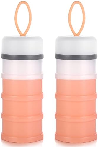 Accmor 2 Pack Baby Formula Dispenser On The Go, Stackable Formula Dispenser by Accmor