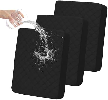 Easy-Going Waterproof Cushion Covers Set, Quilted Stretch 3-Piece Sofa Seat by Easy-Going