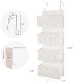 Dahey Over The Door Organizer Macrame Boho Hanging Back of Door Storage - Image 3