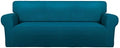 PureFit Stretch Couch Covers for Sofa Large Sofa Slipcovers Peacock Blue by PureFit