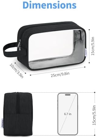 Narwey Clear Travel Toiletry Bags - Image 5