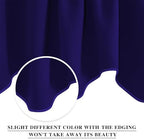 NICETOWN Navy Blue Blackout Kitchen Window Valance - Image 3