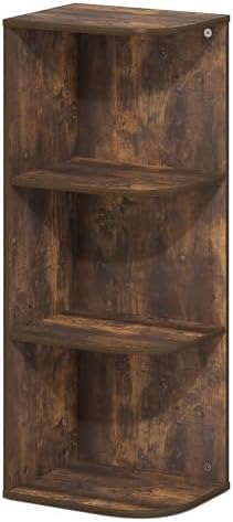 Furinno PASIR Book Shelf, 3-Tier Corner Bookshelf - Image 6