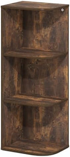 Furinno PASIR Book Shelf, 3-Tier Corner Bookshelf - Image 6