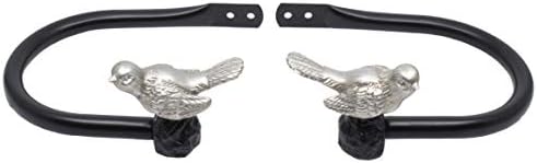 Set of 2 Decorative Bird Window Curtain Holdbacks by Meriville